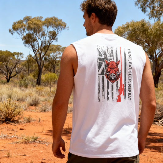 Hunt, Eat, Sleep - Men's Tank