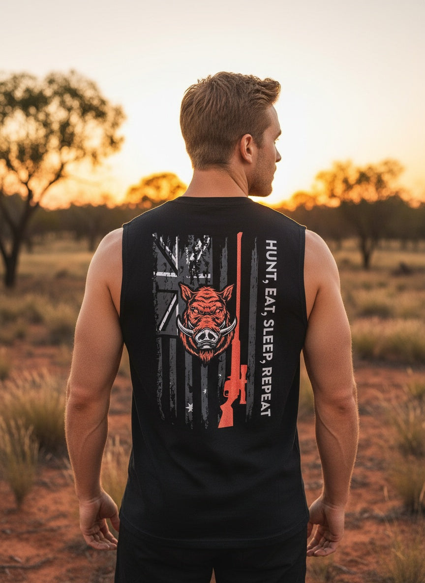 Hunt, Eat, Sleep - Men's Tank