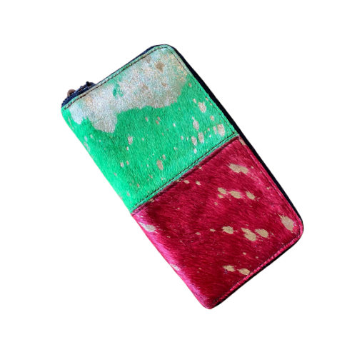 gold,pink,red,green,purse,leather,cowhide,wallets,ladies,womens purse