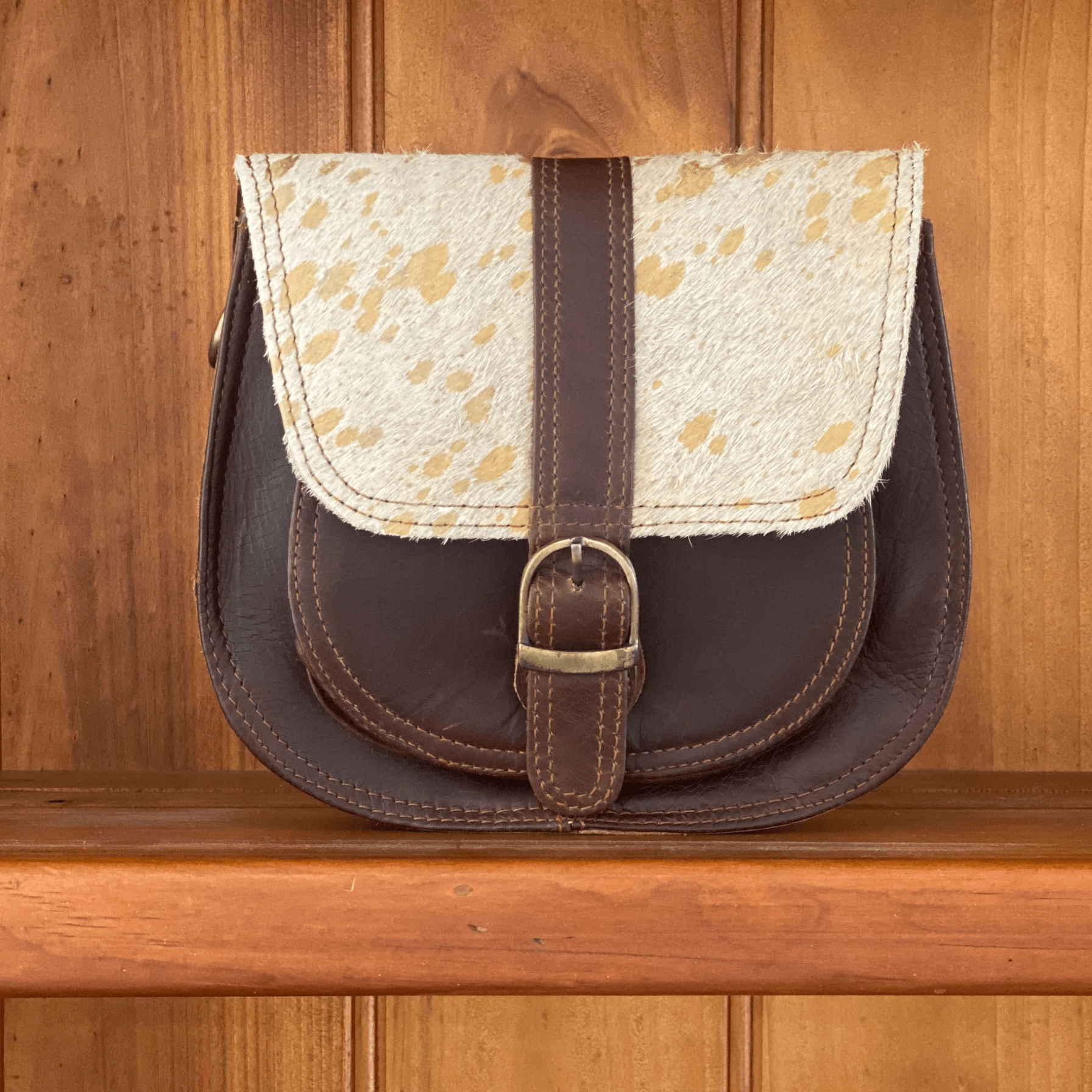Ladies leather saddle sales bag
