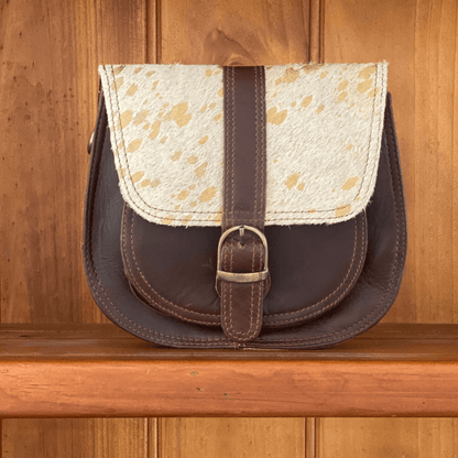 cowhide shoulder bag, mini leather purse, buckle belt, saddle bag, country handbags,womens leather bags, womens bags, white, gold, tan, brown