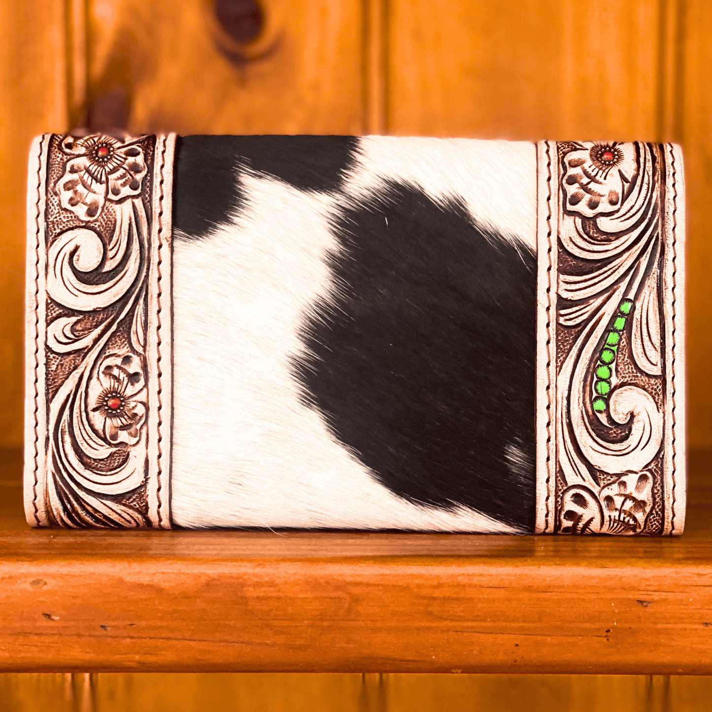 handcarved leather purse, western wear, country wear, embossed leather detailed purse, feather embossed leather, cowhide, cowhide purse, cowhide wallet, country wallet