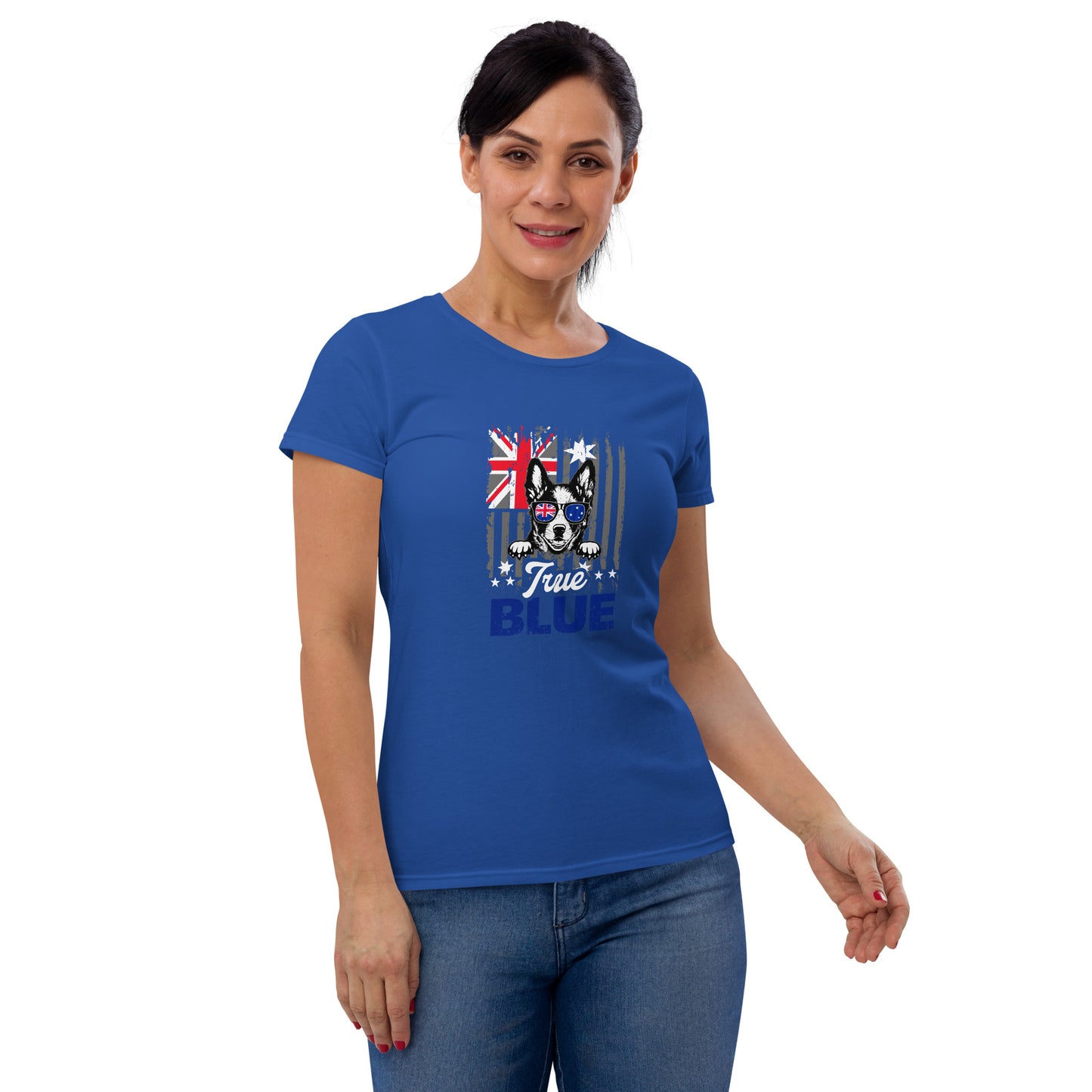 ladies tee, womens tee, tshirt, cattle dogs, australian cattle dog, heelers, AussieAF, AWTBApparel, Blue heeler, bluey, Red Heeler