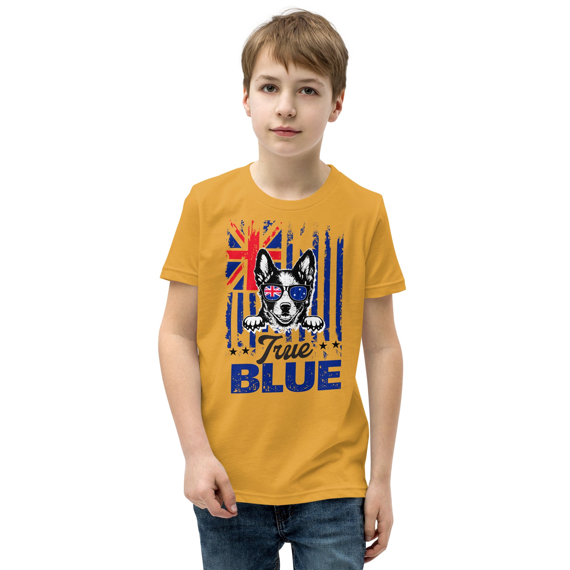 kids tee, youth tshirt, cattle dogs, australian cattle dog, heelers, AussieAF, AWTBApparel, Blue heeler, bluey, Red Heeler