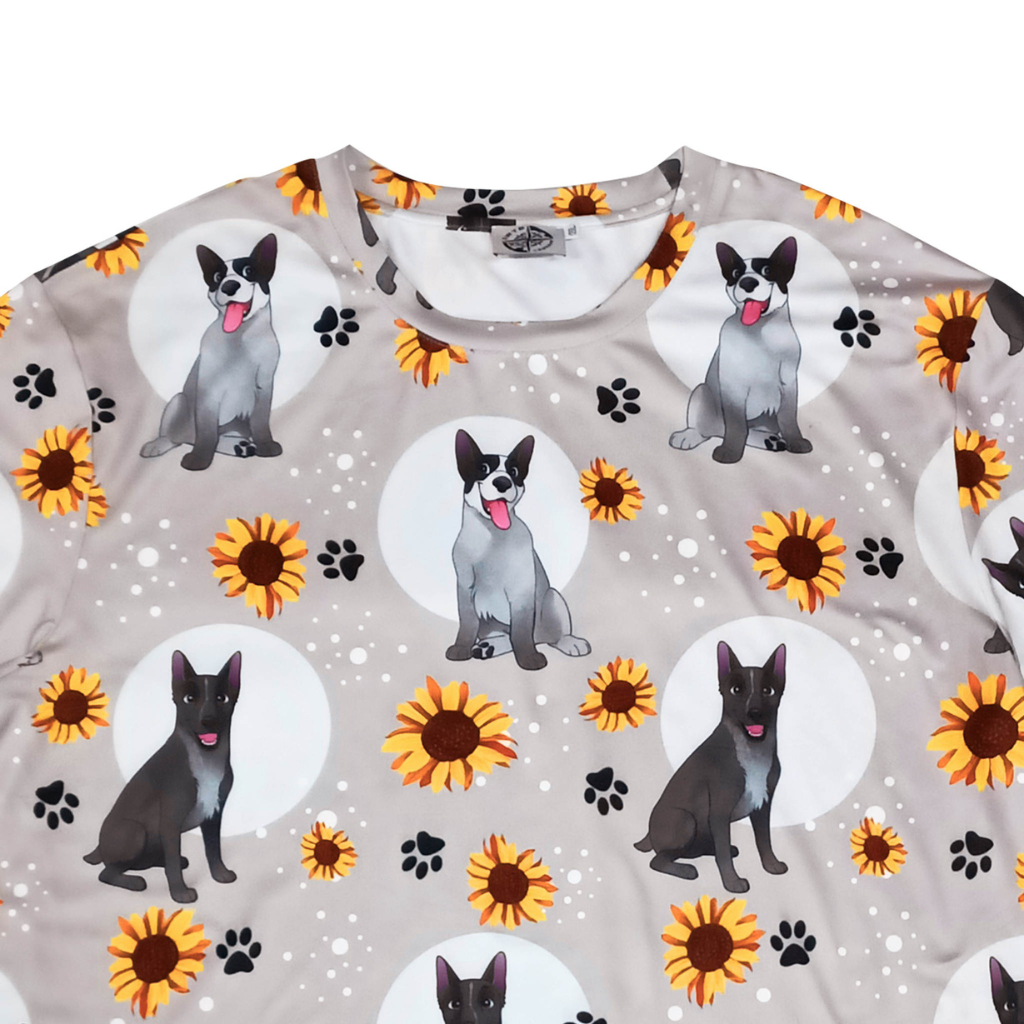 Sunflowers & Heeler Pjs Set - Womens