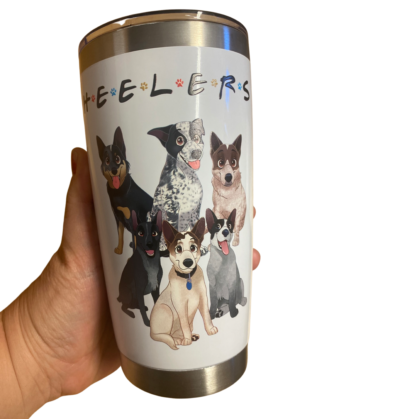 20OZ TUMBLER, DRINKING, TUMBLERS, HEELERS, CATTLE DOGS, DRINKING CUP, BLUE HEELER